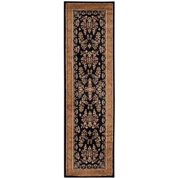 Safavieh Lyndhurst Decorative Rug - 2.3-ft x 8-ft - Black/Tan