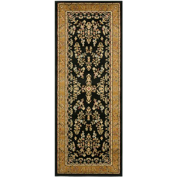 Safavieh Lyndhurst Decorative Rug - 2.3-ft x 6-ft - Black/Tan
