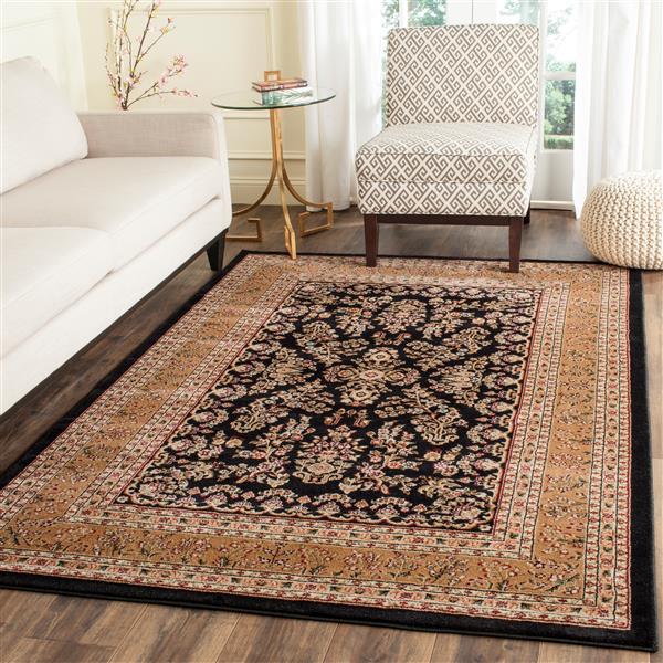 Safavieh Lyndhurst Decorative Rug - 3.3-ft x 5.3-ft - Black/Tan