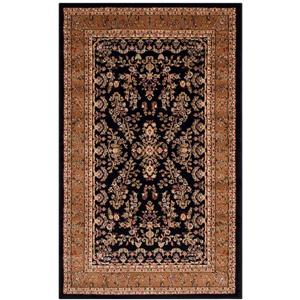 Safavieh Lyndhurst Decorative Rug - 3.3-ft x 5.3-ft - Black/Tan