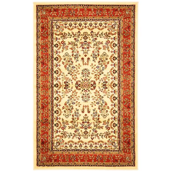 Safavieh Lyndhurst Decorative Rug - 3.3-ft x 5.3-ft - Ivory/Rust