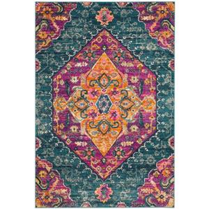 Safavieh Madison Decorative Rug - 5.1-ft x 7.5-ft - Blue/Fuchsia