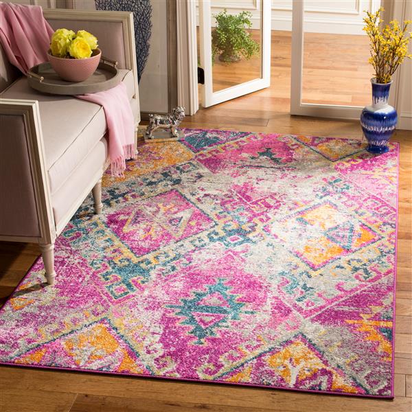 Safavieh Madison Decorative Rug - 5.1-ft x 7.5-ft - Fuchsia/Blue