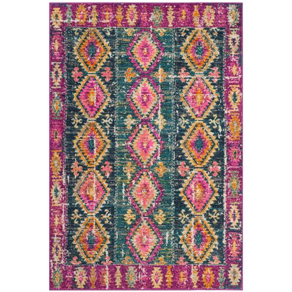 Safavieh Madison Decorative Rug - 5.1-ft x 7.5-ft - Fuchsia/Blue