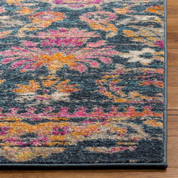 Safavieh Madison Decorative Rug - 5.1-ft x 7.5-ft - Blue/Fuchsia