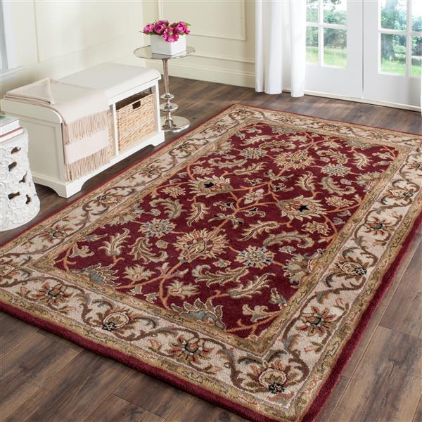Safavieh Heritage Decorative Rug - 7-ft 6-in x 9-ft 6-in - Red/Ivory