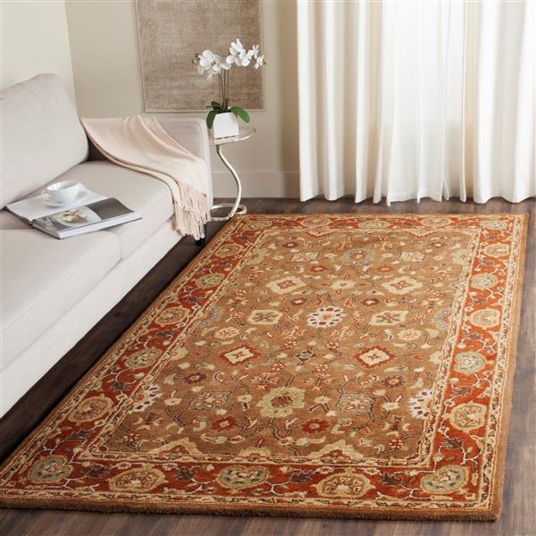 Safavieh Heritage Decorative Rug - 7-ft 6-in x 9-ft 6-in - Rust