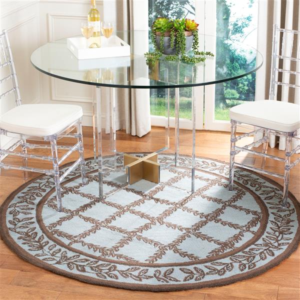 Safavieh Chelsea Round Rug - 4-ft x 4-ft - Blue/Brown