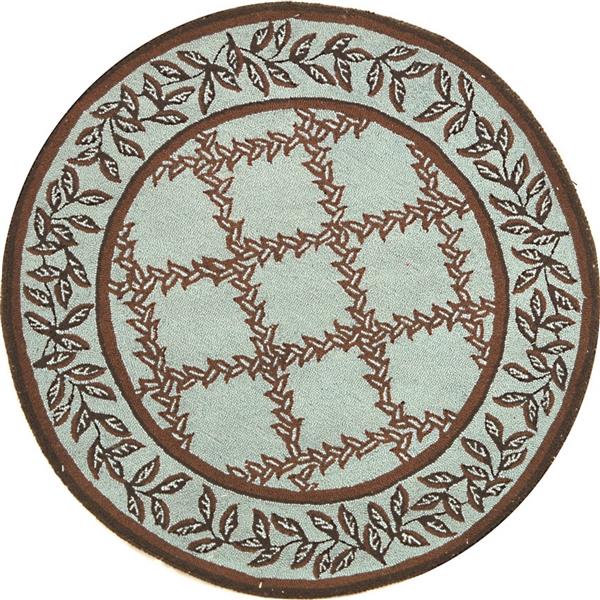 Safavieh Chelsea Round Rug - 4-ft x 4-ft - Blue/Brown