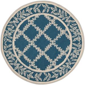 Safavieh Chelsea Round Rug - 4-ft x 4-ft - Navy/Cream