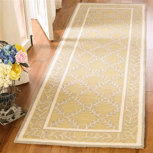 Safavieh Chelsea Decorative Rug - 2-ft 6-in x 6-ft - Yellow/Grey