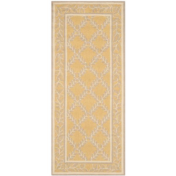 Safavieh Chelsea Decorative Rug - 2-ft 6-in x 6-ft - Yellow/Grey