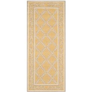 Safavieh Chelsea Decorative Rug - 2-ft 6-in x 6-ft - Yellow/Grey