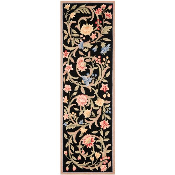 Safavieh Chelsea Decorative Rug - 2-ft 6-in x 10-ft - Black HK248B-210 ...