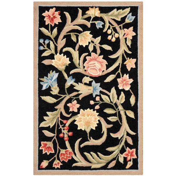 Safavieh Chelsea Decorative Rug - 2-ft 6-in x 4-ft - Black