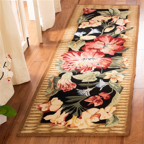 Safavieh Chelsea Decorative Rug - 2-ft 6-in x 8-ft - Black/Brown