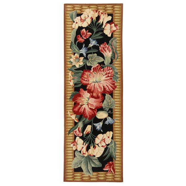 Safavieh Chelsea Decorative Rug - 2-ft 6-in x 8-ft - Black/Brown