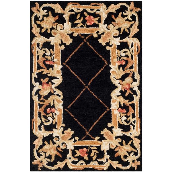 Safavieh Chelsea Decorative Rug - 1-ft 8-in x 2-ft 6-in - Black HK333B ...