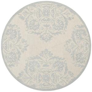 Safavieh Chelsea Round Rug - 3-ft x 3-ft - Ivory/Blue