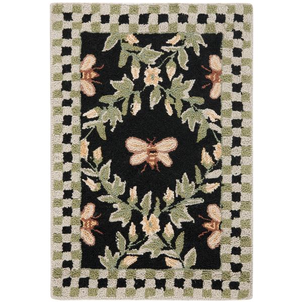 Safavieh Chelsea Decorative Rug - 1-ft 8-in x 2-ft 6-in - Black