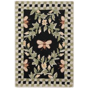 Safavieh Chelsea Decorative Rug - 1-ft 8-in x 2-ft 6-in - Black