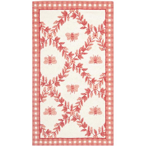 Safavieh Chelsea Decorative Rug - 2-ft 6-in x 4-ft - Ivory/Rose