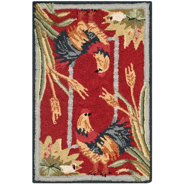 Safavieh Chelsea Decorative Rug - 1-ft 8-in x 2-ft 6-in - Burgundy