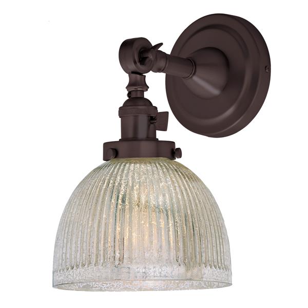 JVI Designs One light swivel mercury Madison wall sconce Bronze 11.5in RONA