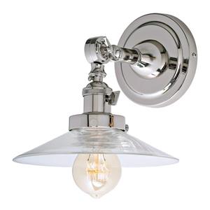 JVI Designs Soho one light swivel Ashbury wall sconce - Chrome - 8.5-in x 8-in