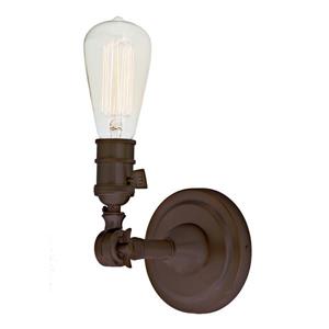 JVI Designs Soho one light swivel wall sconce - Bronze - 7-in