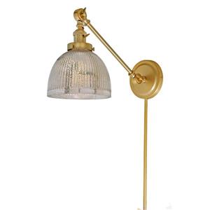 JVI Designs One light double swivel mercury Madison wall sconce - Brass