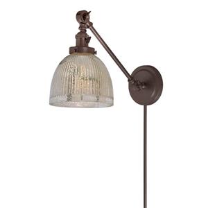 JVI Designs One light double swivel mercury Madison wall sconce - Bronze