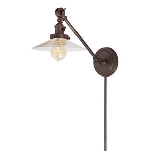 JVI Designs One light double swivel Ashbury wall sconce - Bronze- 19-in x 8-in