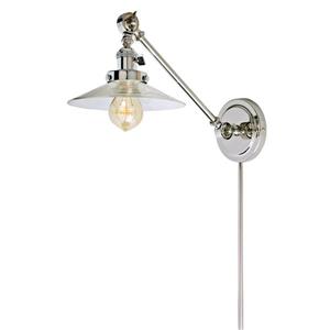 JVI Designs One light double swivel Ashbury wall sconce - Chrome- 19-in x 8-in