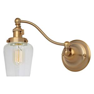 JVI Designs One light half swing Liberty wall sconce - Brass - 8.75-in