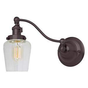 JVI Designs One light half swing Liberty wall sconce - Bronze - 8.75-in