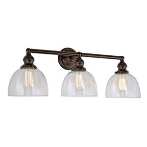 JVI Designs Union Square 3-light bathroom wall sconce - Bronze - 27-in