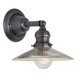 JVI Designs 1-light Ashbury bathroom wall sconce - Gun Metal - 9.25-in