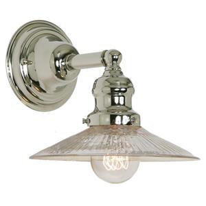 JVI Designs 1-light Mercury Ashbury bathroom - Polished Nickel - 7.5-in x 8-in