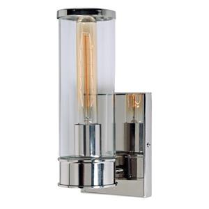 JVI Designs Gramercy one light wall sconce - Polished Nickel - 10.5-in