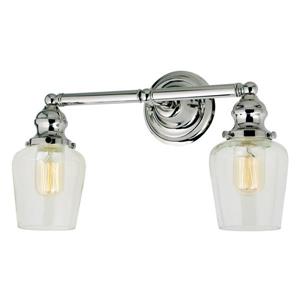 JVI Designs 2-light mercury Liberty bathroom - Nickel - 15-in