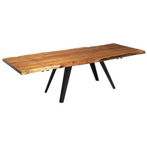Corcoran Extendable Acacia Live Edge Table with Rocket-legs- 64"(96")
