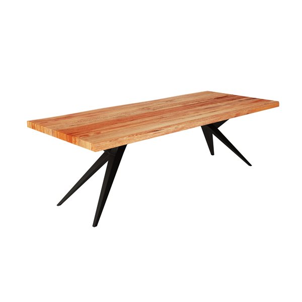 MobX Acacia Live Edge Dining Table with Black Airloft-legs - 96-in