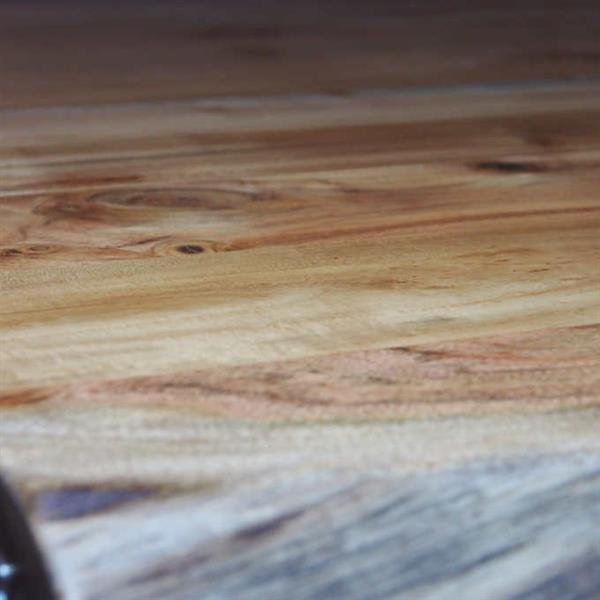 Corcoran Acacia Live Edge Dining Table with Stainless X-legs - 72"