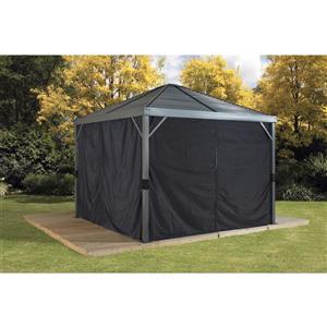 Sojag Privacy Curtains for Sanibel® 8-ft x 8-ft Sun Shelter - Black