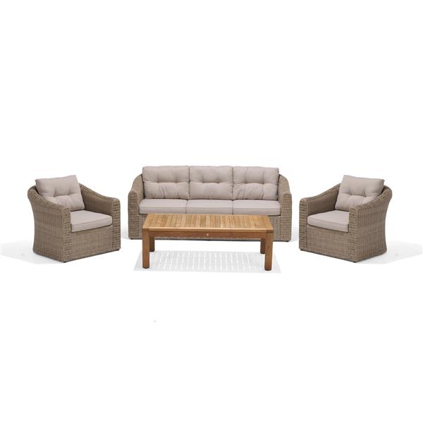 Scancom Martinique Patio Set Teak Beige 4 Pcs Scan1106 - Rona Canada Outdoor Patio Furniture Scancom Martinique Patio Set Teak Beige 4 Pcs Scan1106 - Rona Canada Outdoor Patio Furniture