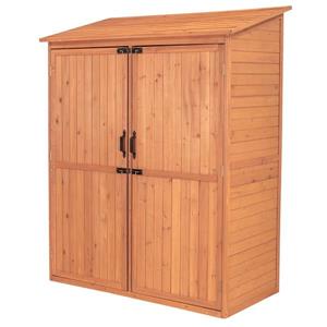 Leisure Season Storage Shed 59-in x 72-in Cedar Brown