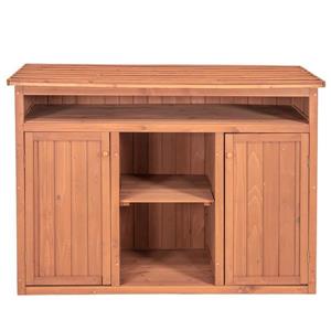 Leisure Season Storage Cabinet - 50-in x 36-in - Cedar - Brown