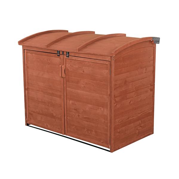 leisure season refuse storage shed - 62'' x 48'' - cedar