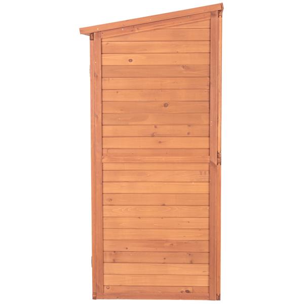 Leisure Season Storage Shed 59-in x 65-in Cedar Brown